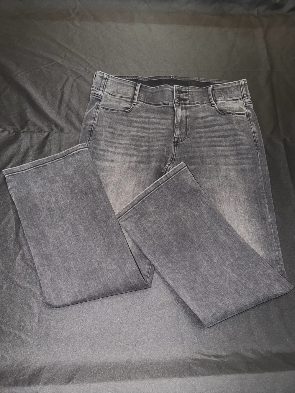 Apt. 9 Women's Gray Washed Wide-Leg Jeans - Picture 2 of 6